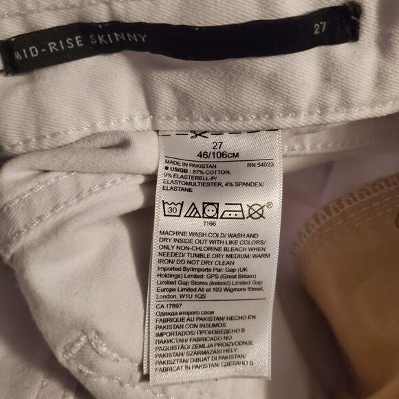 Banana Republic Mid-Rise Skinny Ankle Jean with Raw Hem Size 27 - Picture 10 of 11